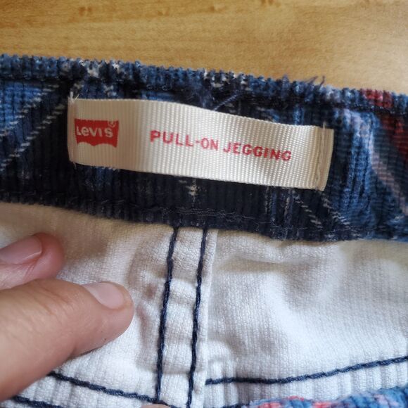 Levi’s plaid corduroy pull-on jeggings Size 14 Reg - Picture 5 of 10